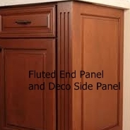 fluted end panel